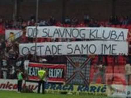 NK Čelik - transparent navijača