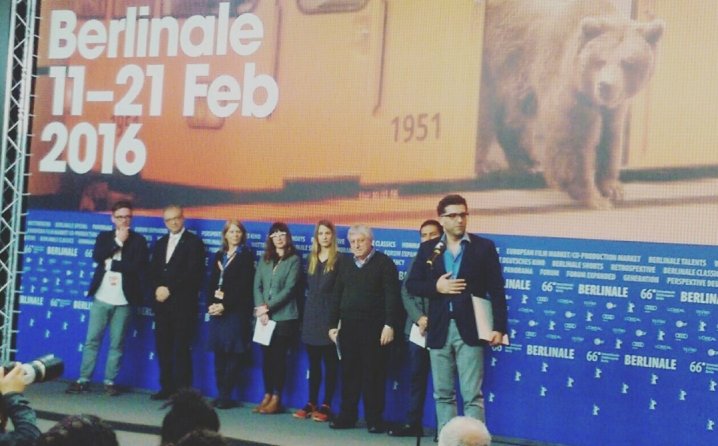 Danis Tanović u Berlinu prilikom preuzimanja nagrade