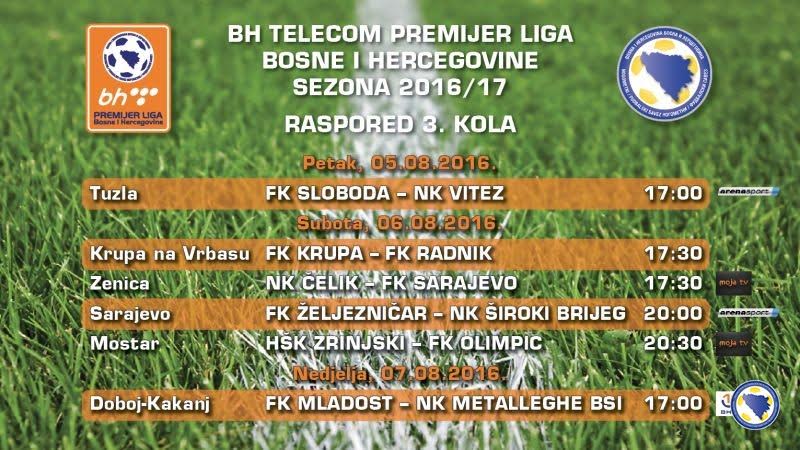 Najava 3.kola BHT Premijer nogometne lige BiH
