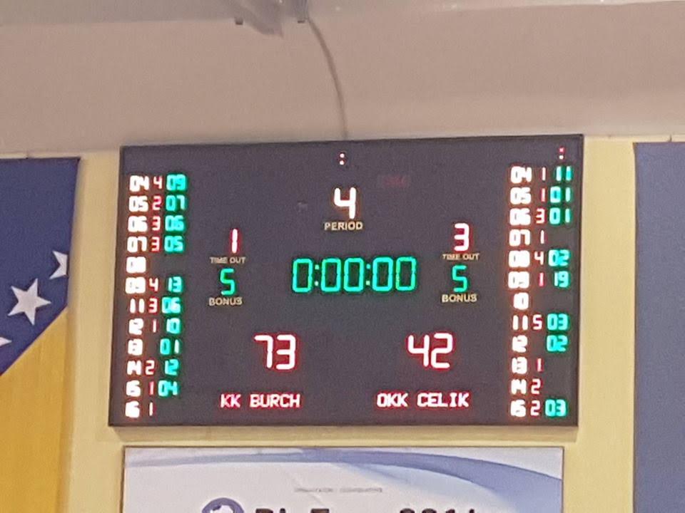 Poraz OKK Čelik u Sarajevu od KK Burch- Peto kolo