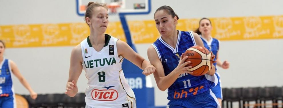 Nedžla Kovačević na utakmici protiv Litvanije