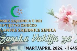 Ramazanska vaktija za Zenicu
